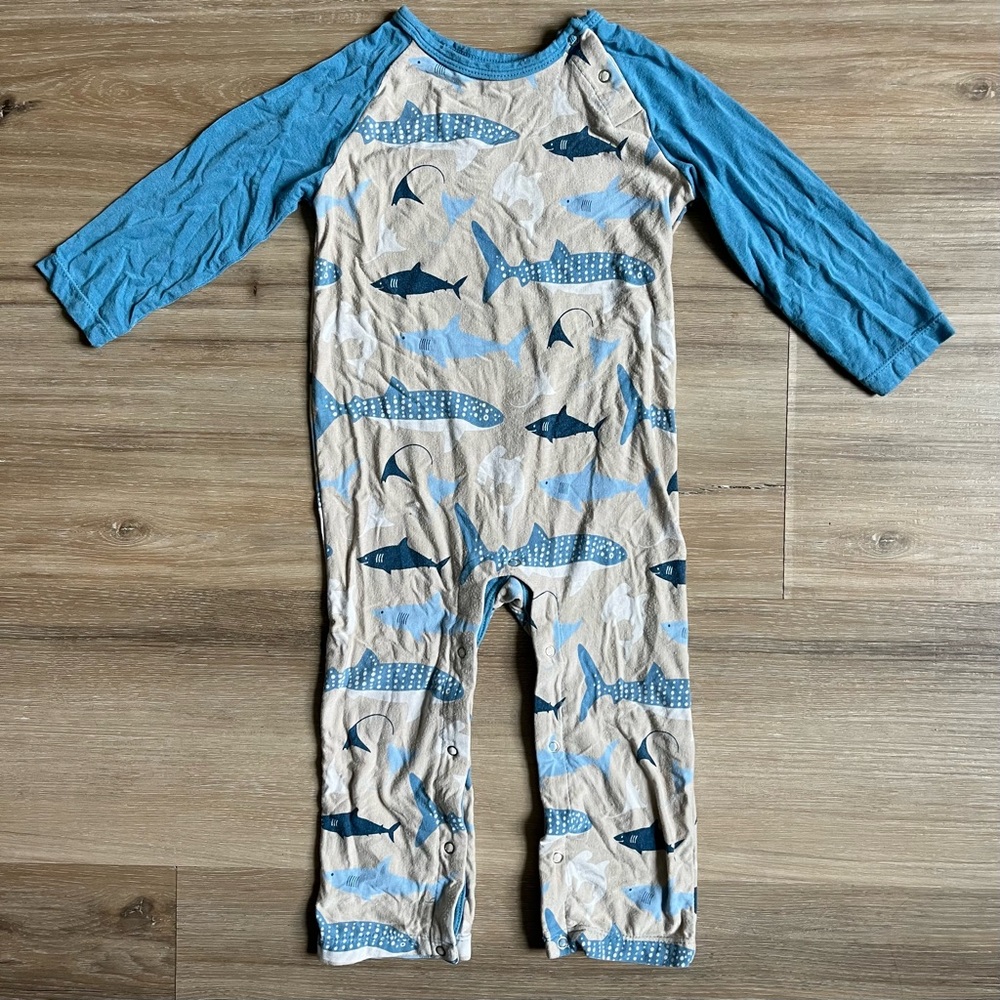 Kickee Pants Coverall 🦈